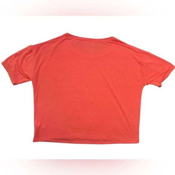 Athleta Orange Studio Crop Crewneck Short Sleeve Tee in Size Small Tall - Picture 5 of 8